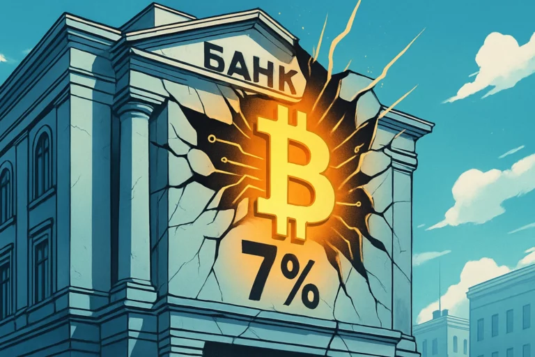 ロシア第2位の銀行であるVTBは、顧客がビットコインを直接購入できるようにするとともに、仮想通貨の7％をポートフォリオに割り当てることを推奨する